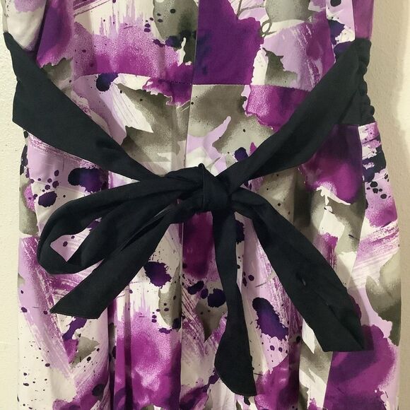 Vintage Y2K Purple Floral Dark Feminine Romantic Emo Scene Babydoll Dress Sz 7 - Picture 11 of 13